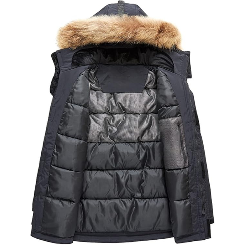 Yohan | Parka vinterlig med hætte til mænd