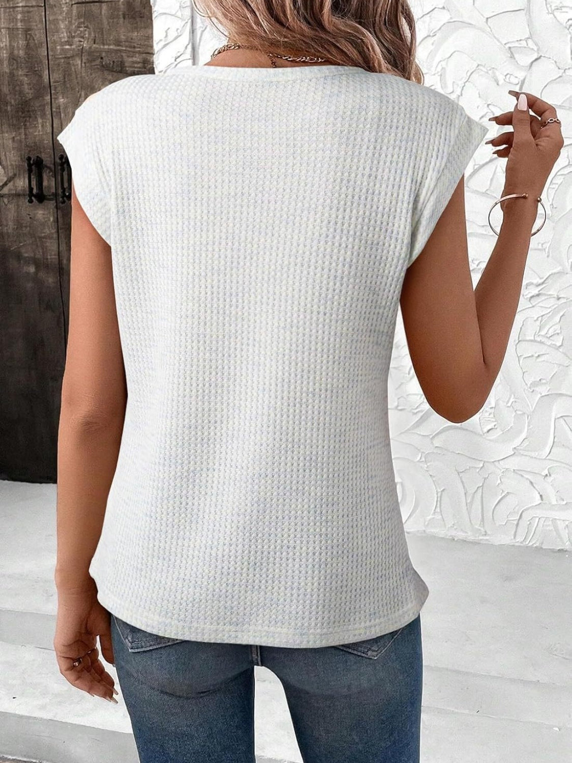 Elegant T-shirt med Rundhals og Korte Ærmer til Kvinder