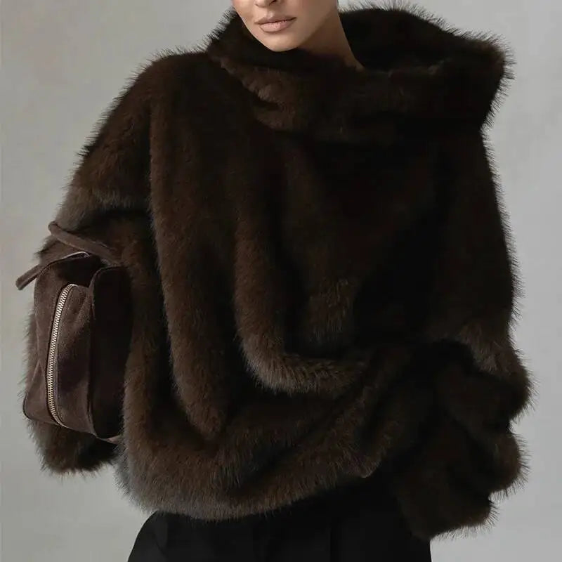 Elegant Faux Fur Frakke til Den Stilbevidste
