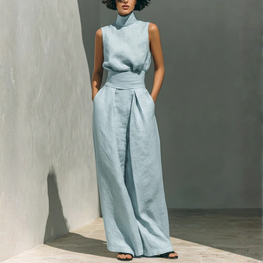 Set med Vida Byxor för Dam – Minimalistisk Stil