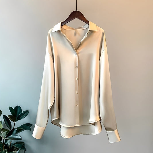 Evelina - Eleganta långärmade blusen