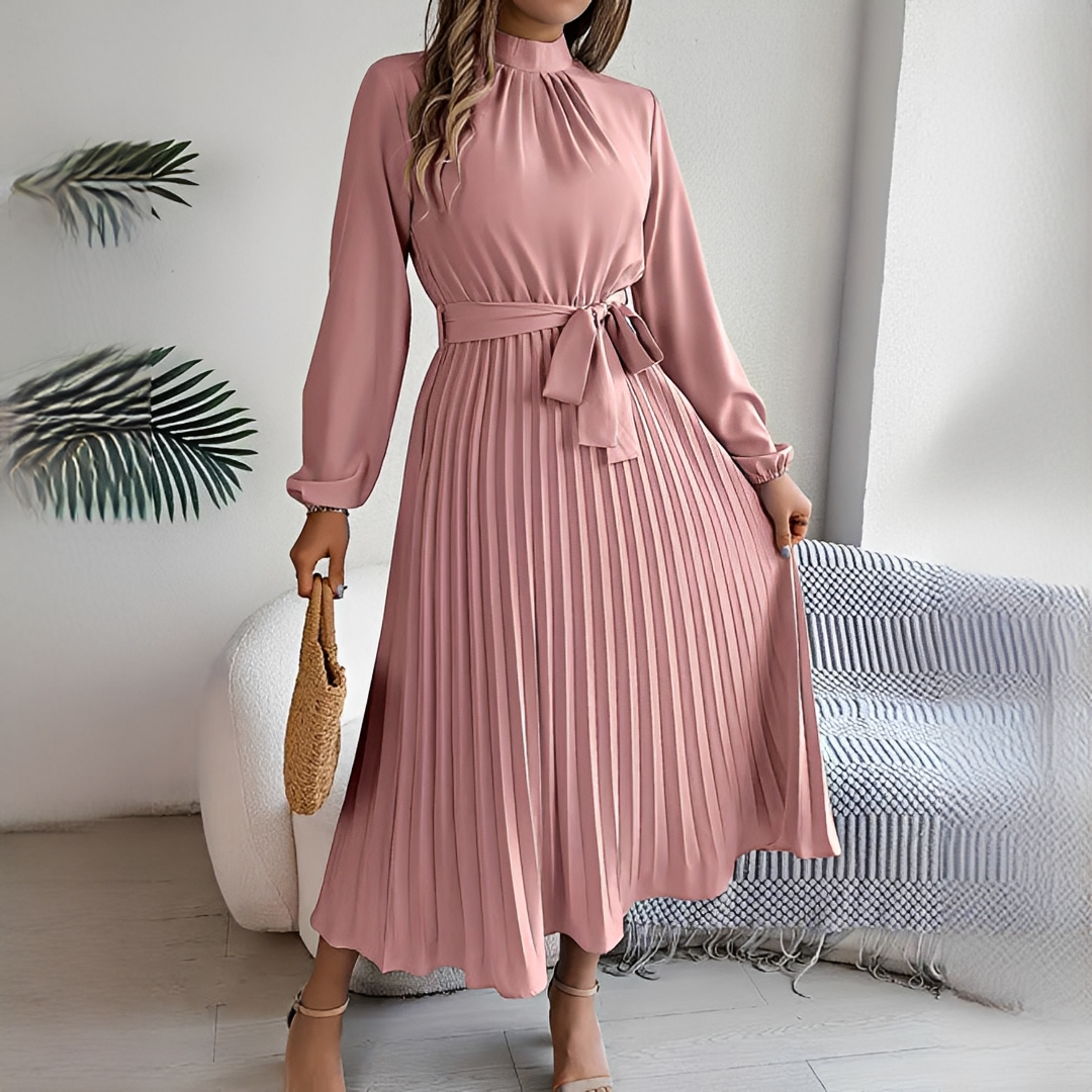Allegra - Klänning med eleganta, plisserade ärmar