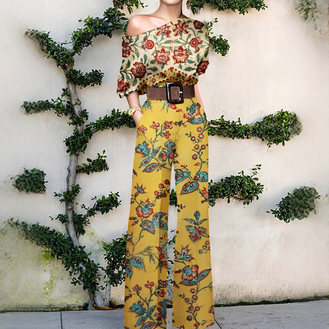 Elysia - Asymmetrisk Damenoverall med vida ben