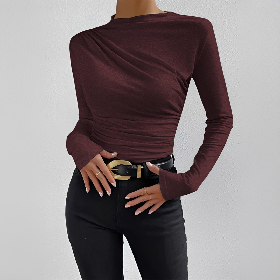 Elara - Eleganta Långärmade Blusen för Varje Tillfälle