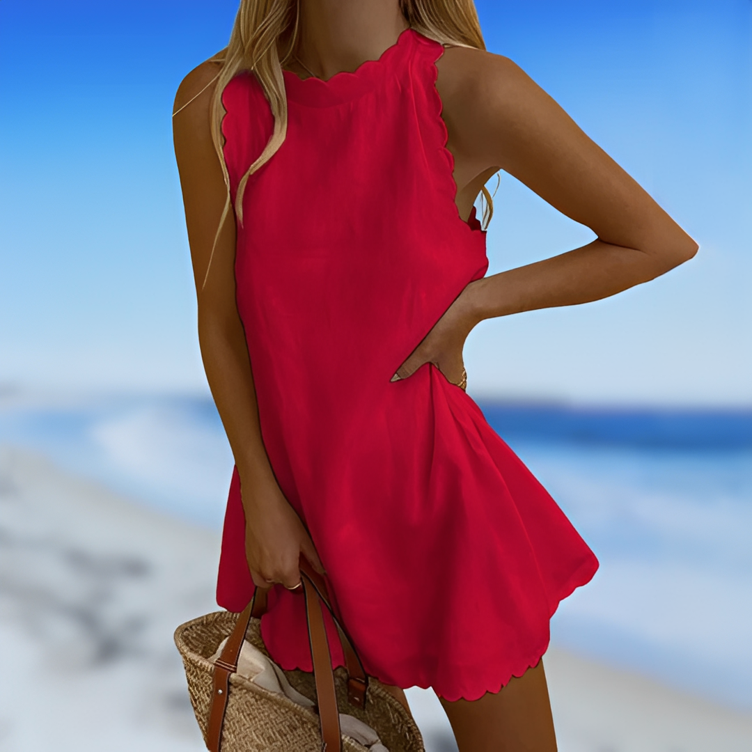 VivaLina - Elegant ärmlös sommarklänning för moderna kvinnor