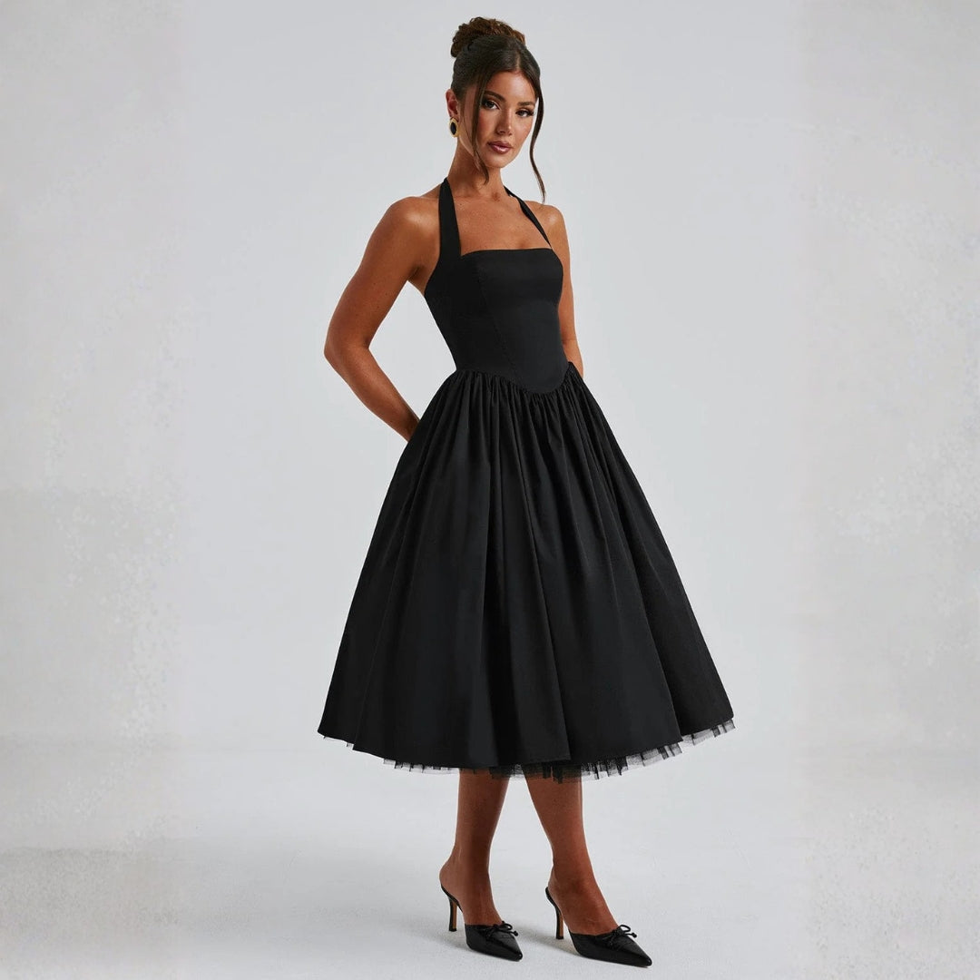 Celestina | Elegant Midiklänning för Sommarens Festligheter