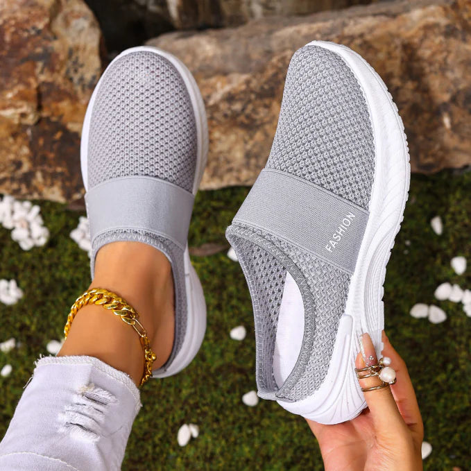 Dam Sneakers med Klemmförslutning för Enkel Påtagning