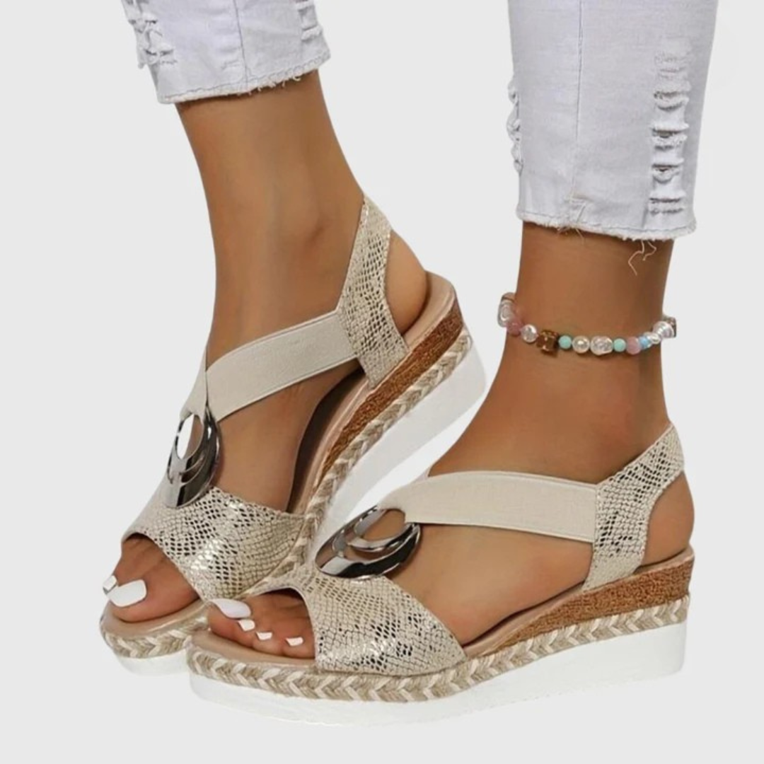 Livia | Eleganta Sandaler med Snördetalj för Damer