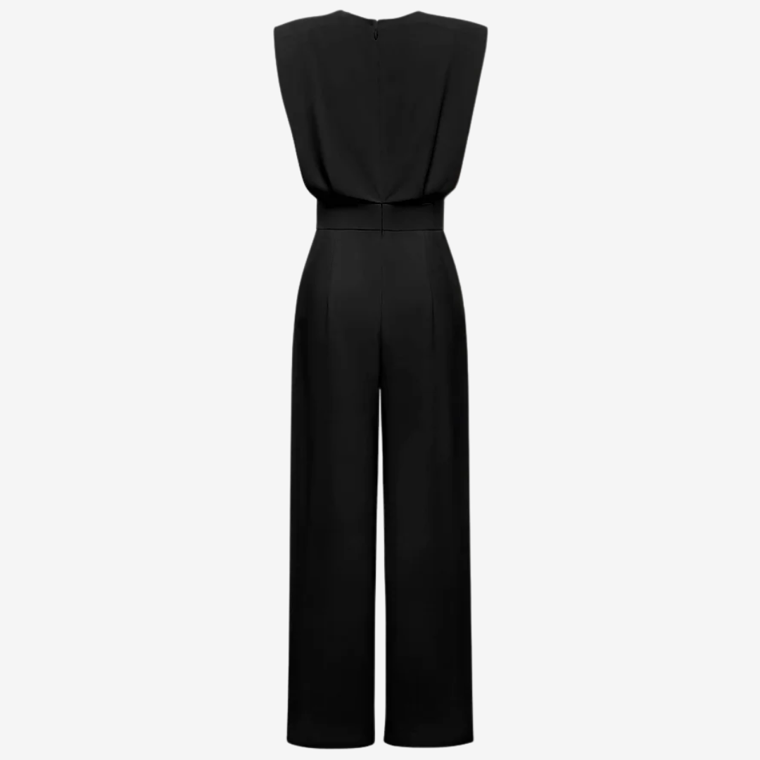 Ärmelslös jumpsuit för damer med vid passform