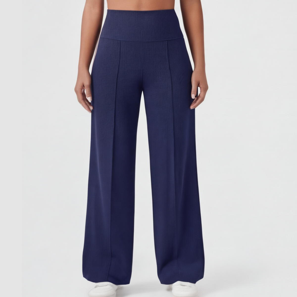 Elegant og Løs Yoga-Bukser med Crossover-Linning