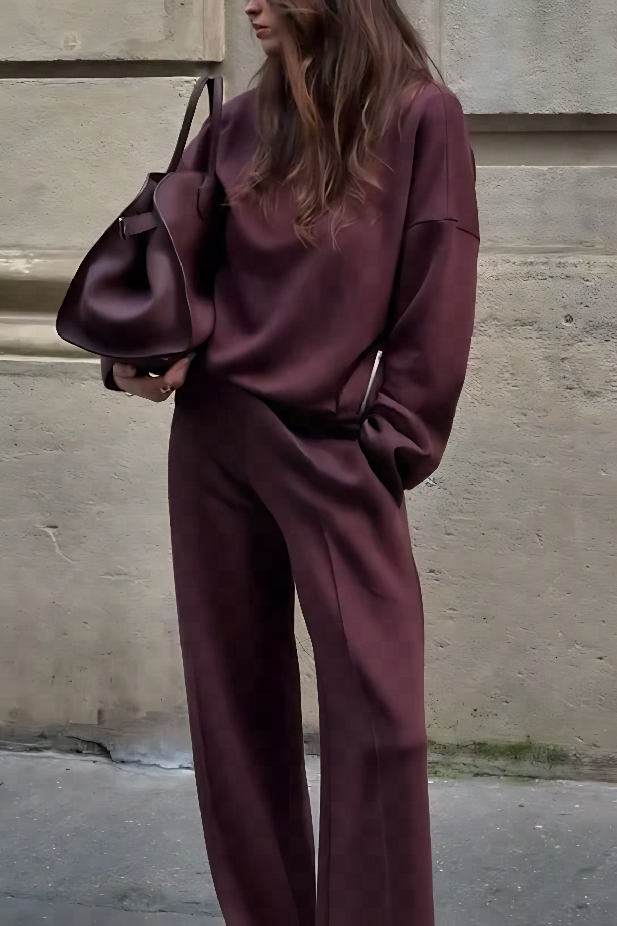 Elegant set med hög hals – komfort med stil