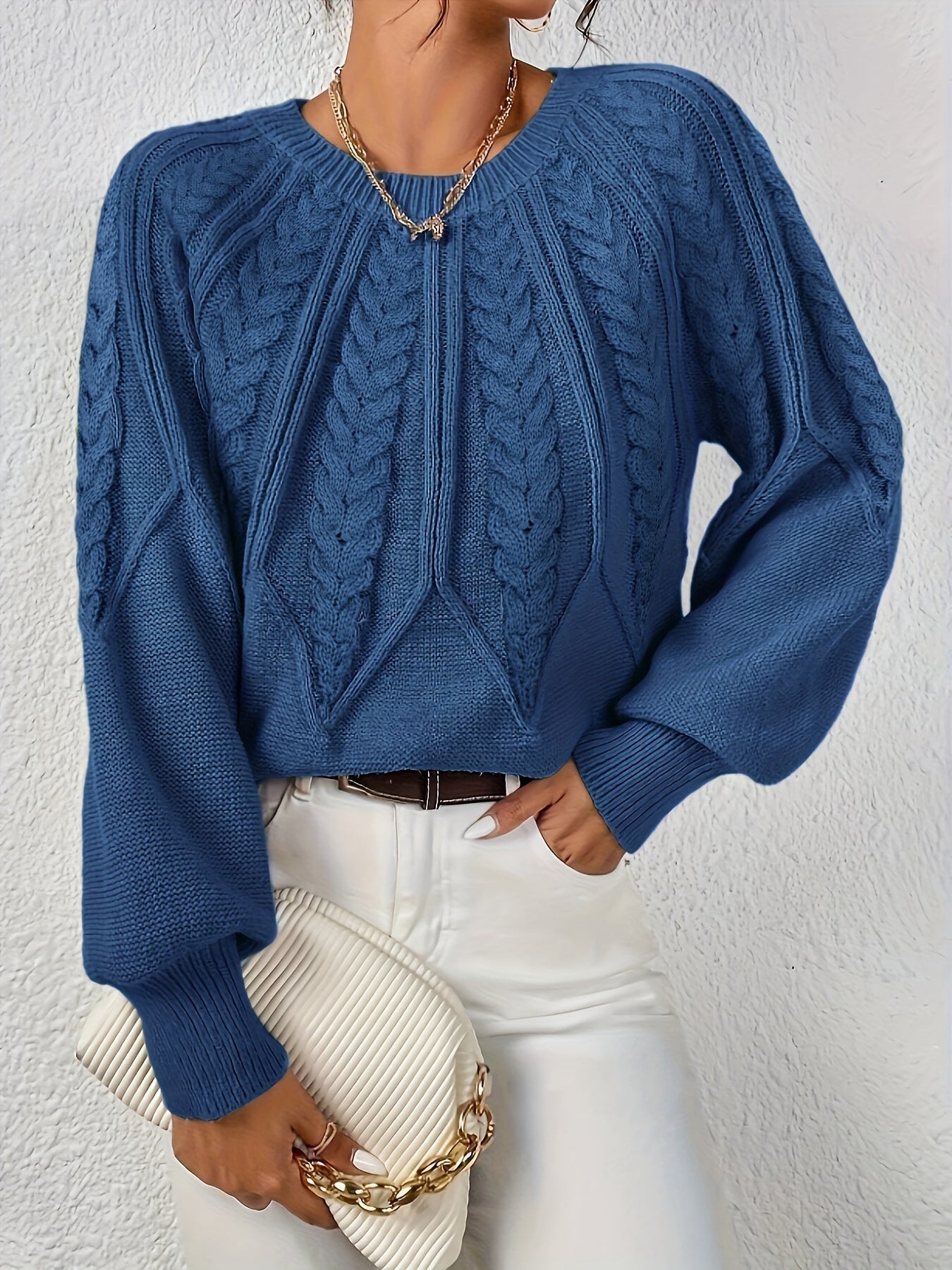 Stilren Pullover med Lång Ärm