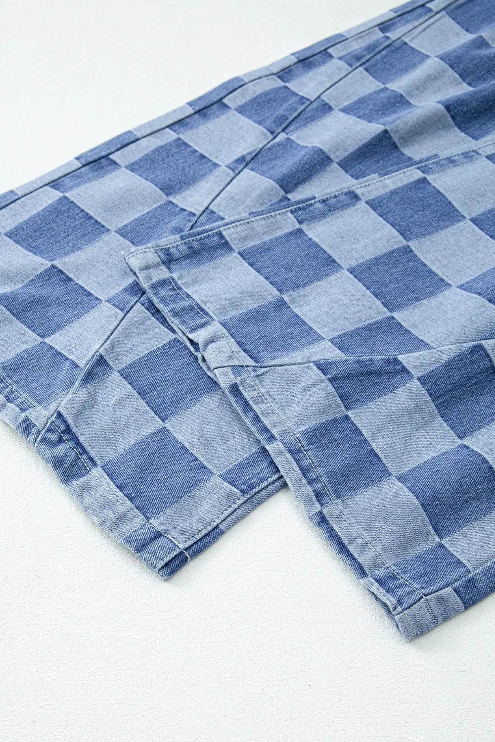 Klassiske Karo-Jeans med Løs Pasform og Praktiske Lommer