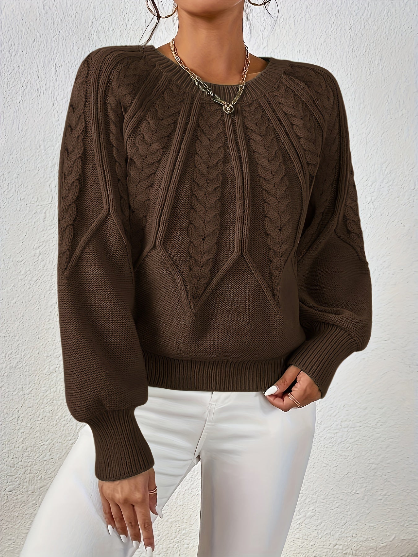 Stilren Pullover med Lång Ärm