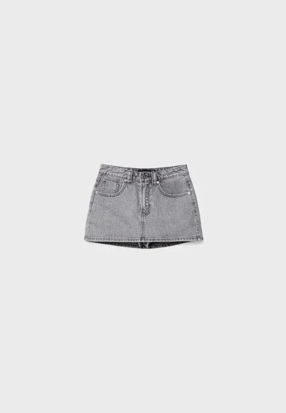 Moderne Denim Mini-Skort til Din Unikke Stil