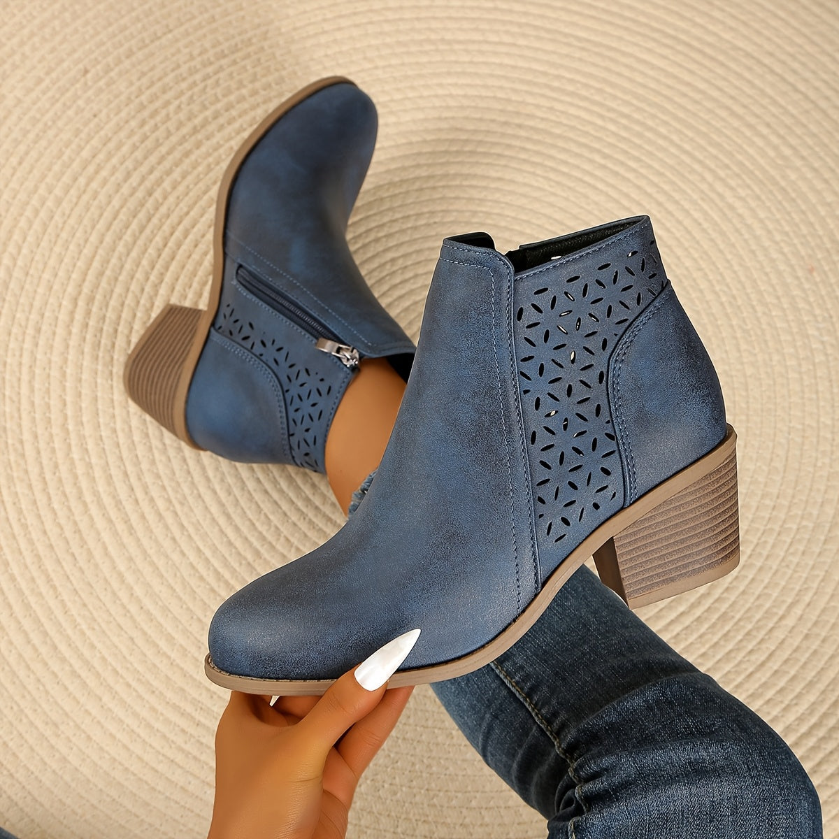 Astra | Eleganta ankelboots med sidodragkedja
