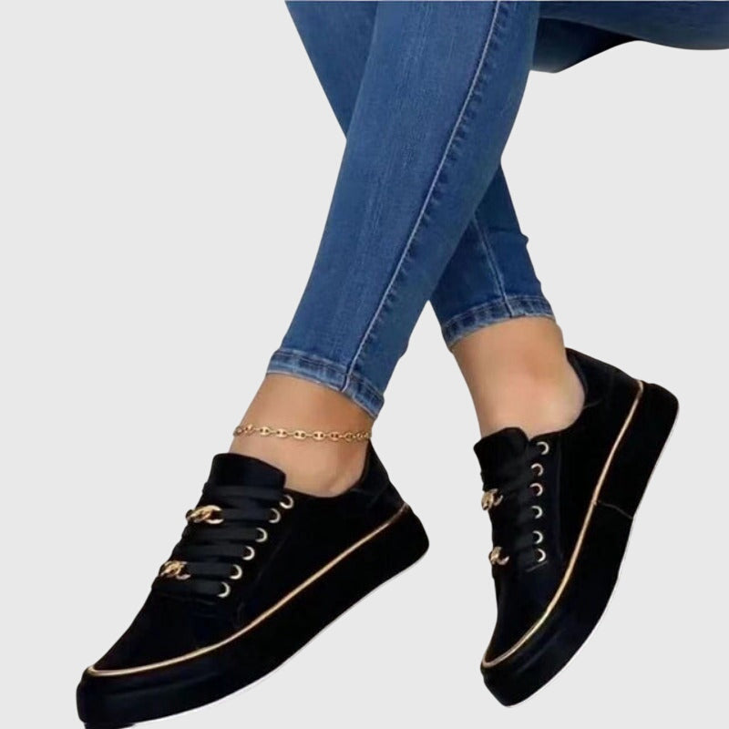 Mira | Eleganta Samt Sneakers för Kvinnor