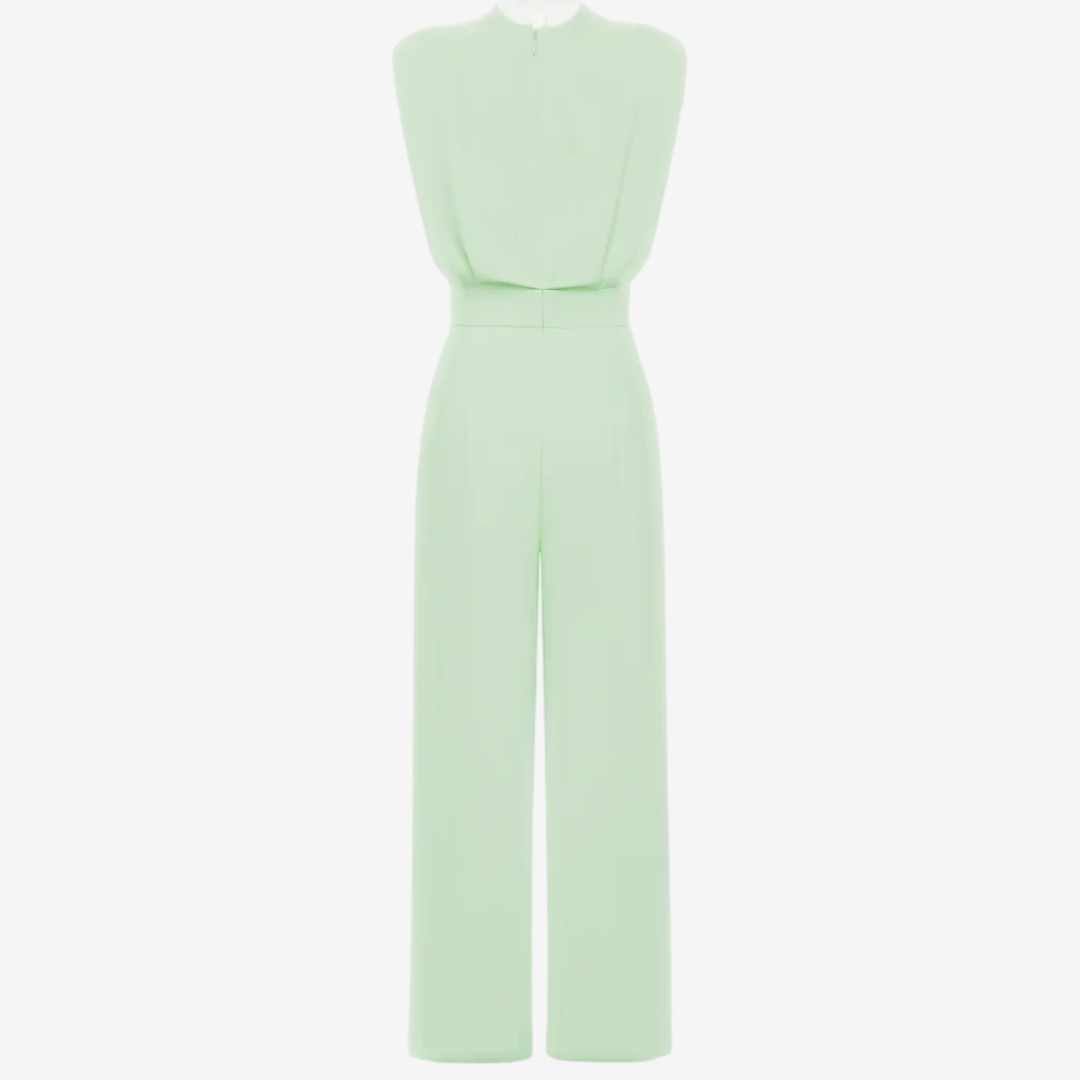 Ärmelslös jumpsuit för damer med vid passform