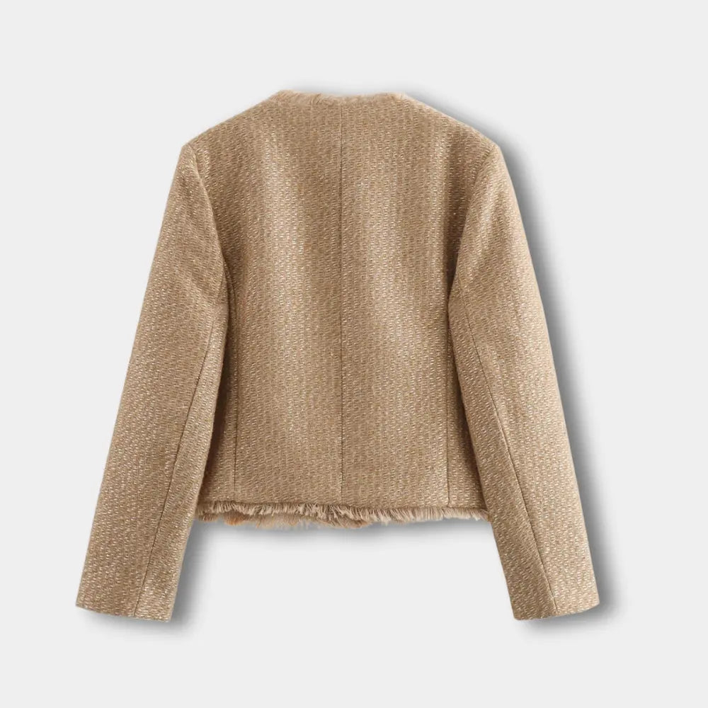 Ariane | Overgangsjakke med klaplommer og struktureret look til kvinder