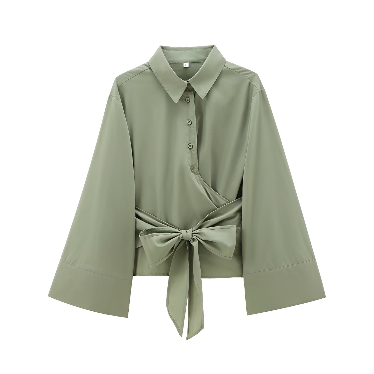 Mira - Elegant och avslappnat blus med midjebälte för kvinnor