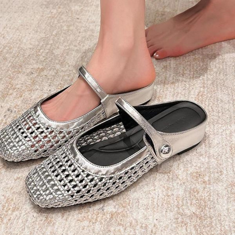 Slip-on Skor för Dam med Rem