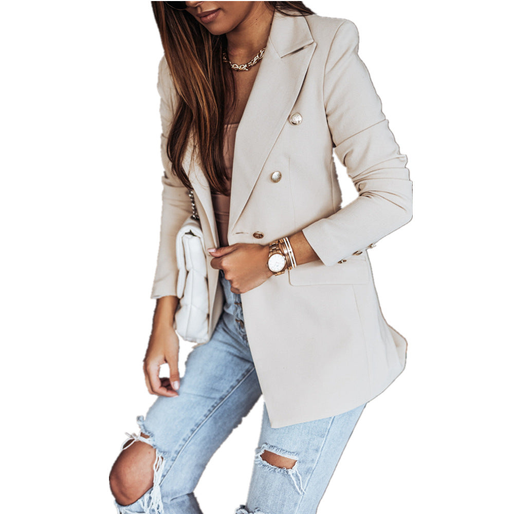 Klassisk Dobbeltradet Blazer – Stilfuld og Sofistikeret