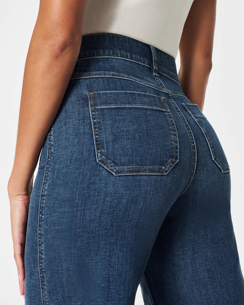 Højtaljede Lækre Jeans med Bred Benåbning