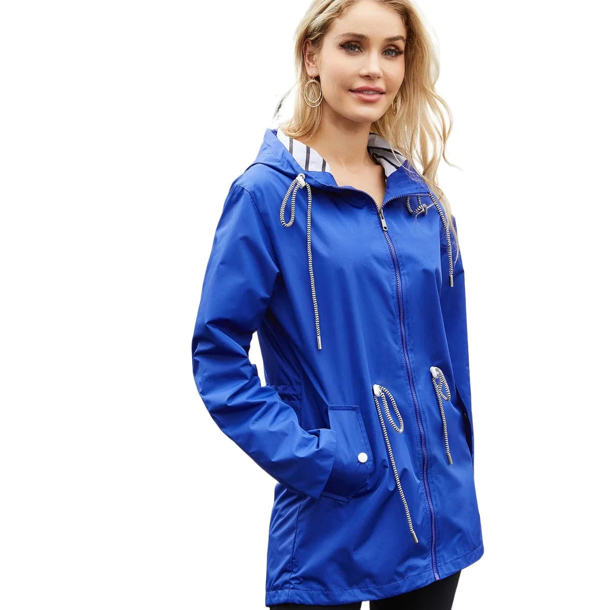 Elegant vandafvisende trenchcoat til alle vejrforhold