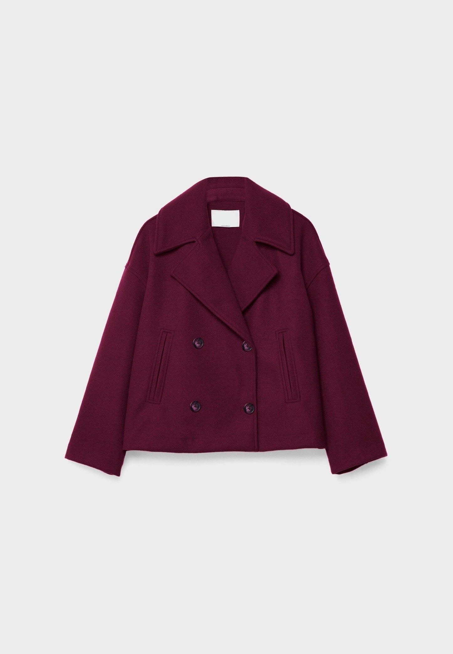Moderne kort blazer med dobbeltknap