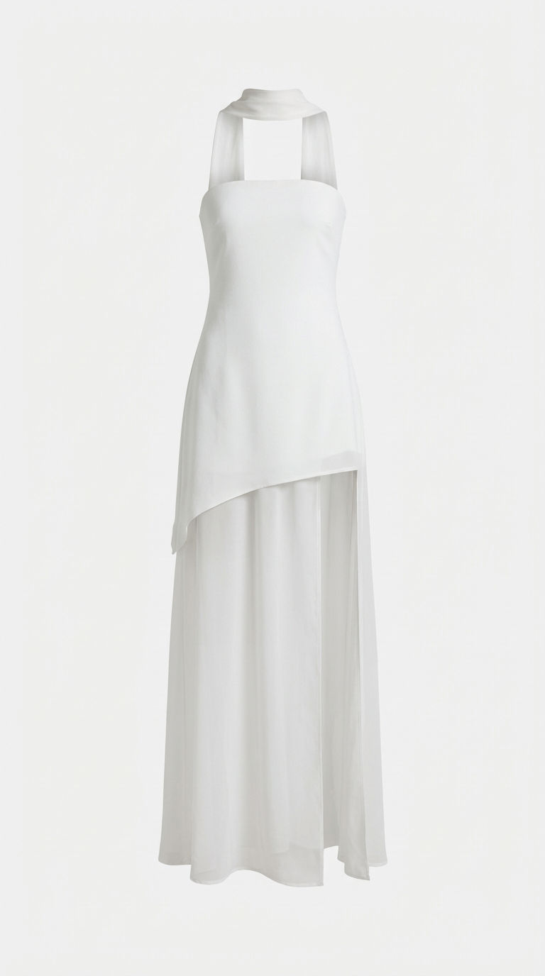 Celeste Off-Shoulder Maxi Kjole med Slids