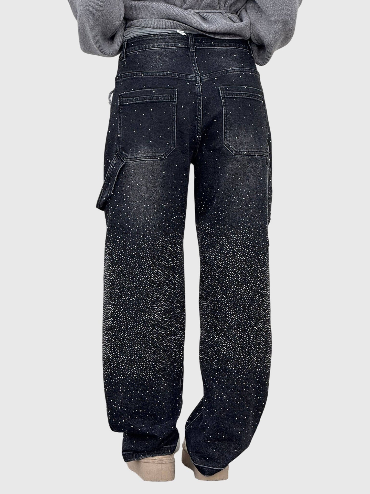 Livia | Glittrande Denimbyxor för Stiliga Kvinnor