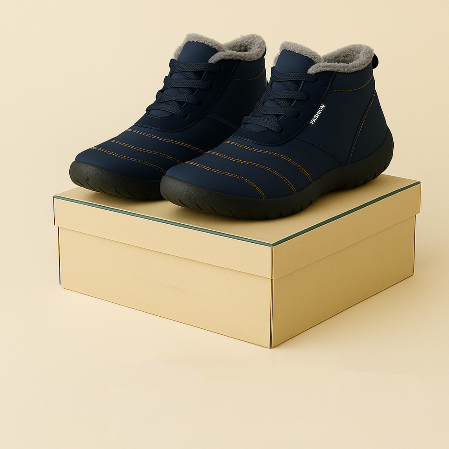 VarmNord – Barfuß vinterstøvler | vandtætte fleece-forede | skridsikre & bred tåboks | sund holdning om vinteren