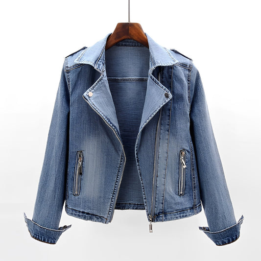Elara - Elegant Jeansjacka för Varje Tillfälle