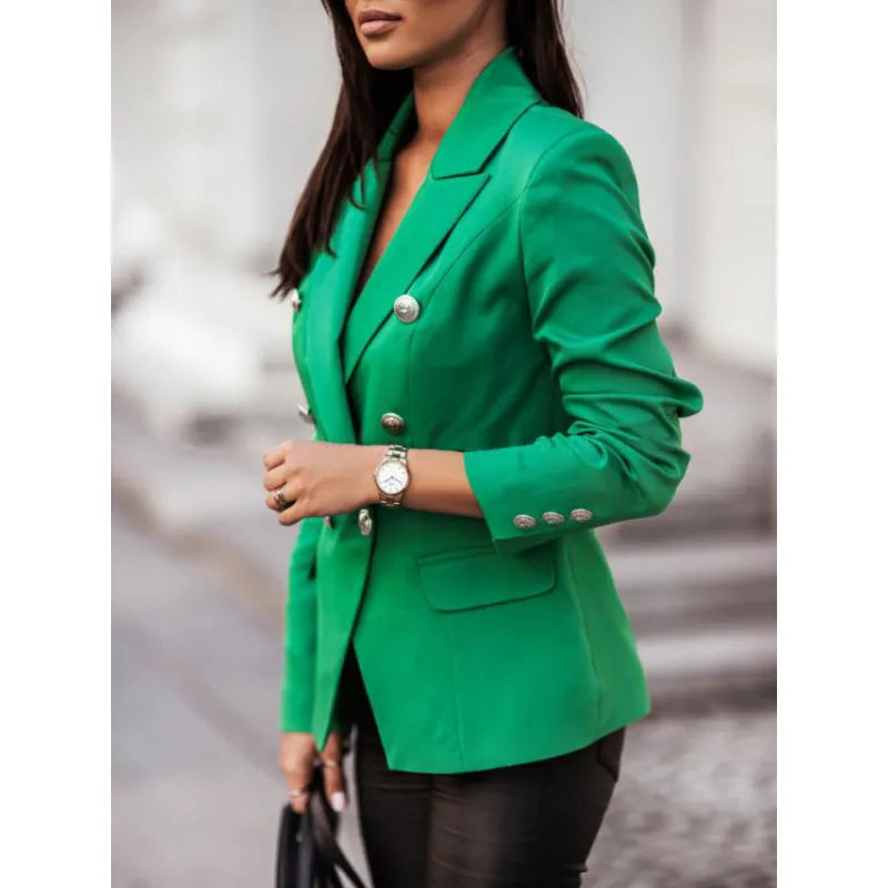 Klassisk Dobbeltradet Blazer – Stilfuld og Sofistikeret