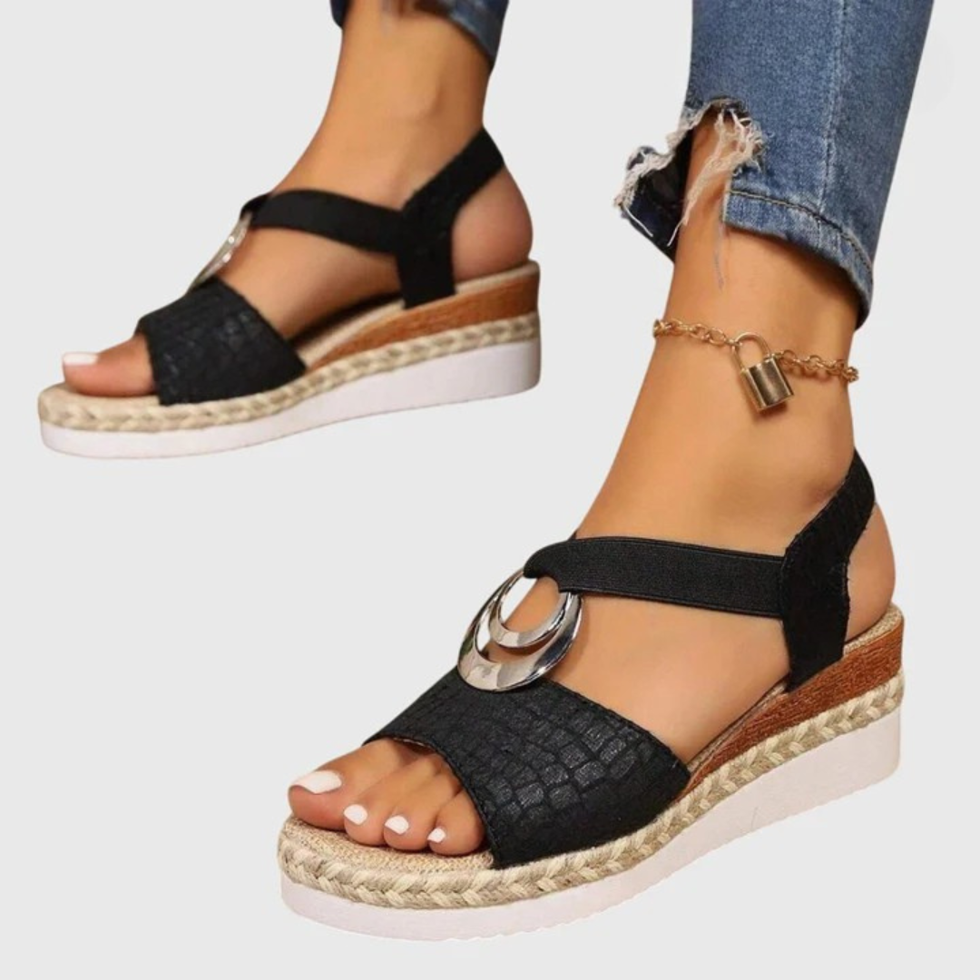 Livia | Eleganta Sandaler med Snördetalj för Damer