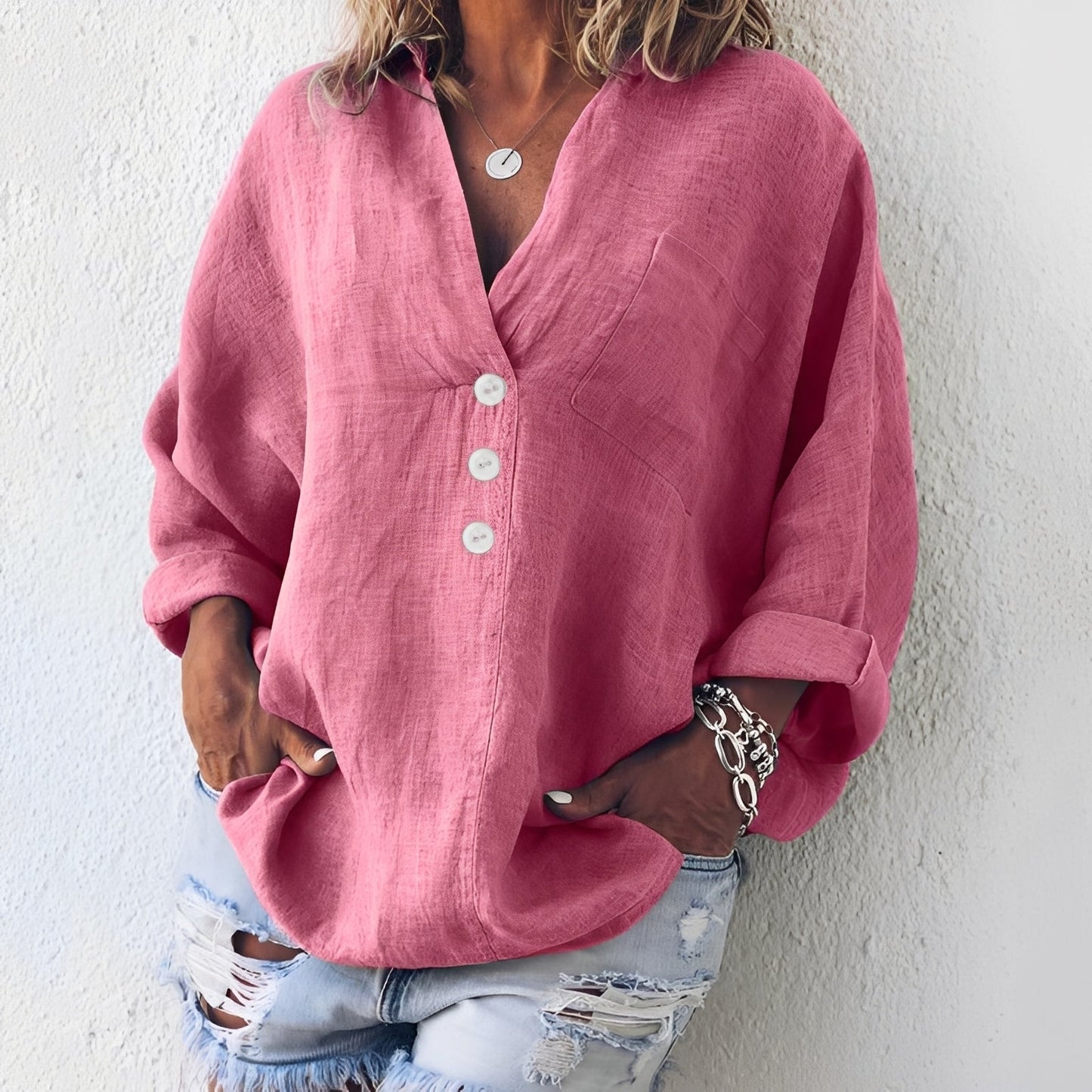 Bella - Chic Långärmad Skjorta för Kvinnor