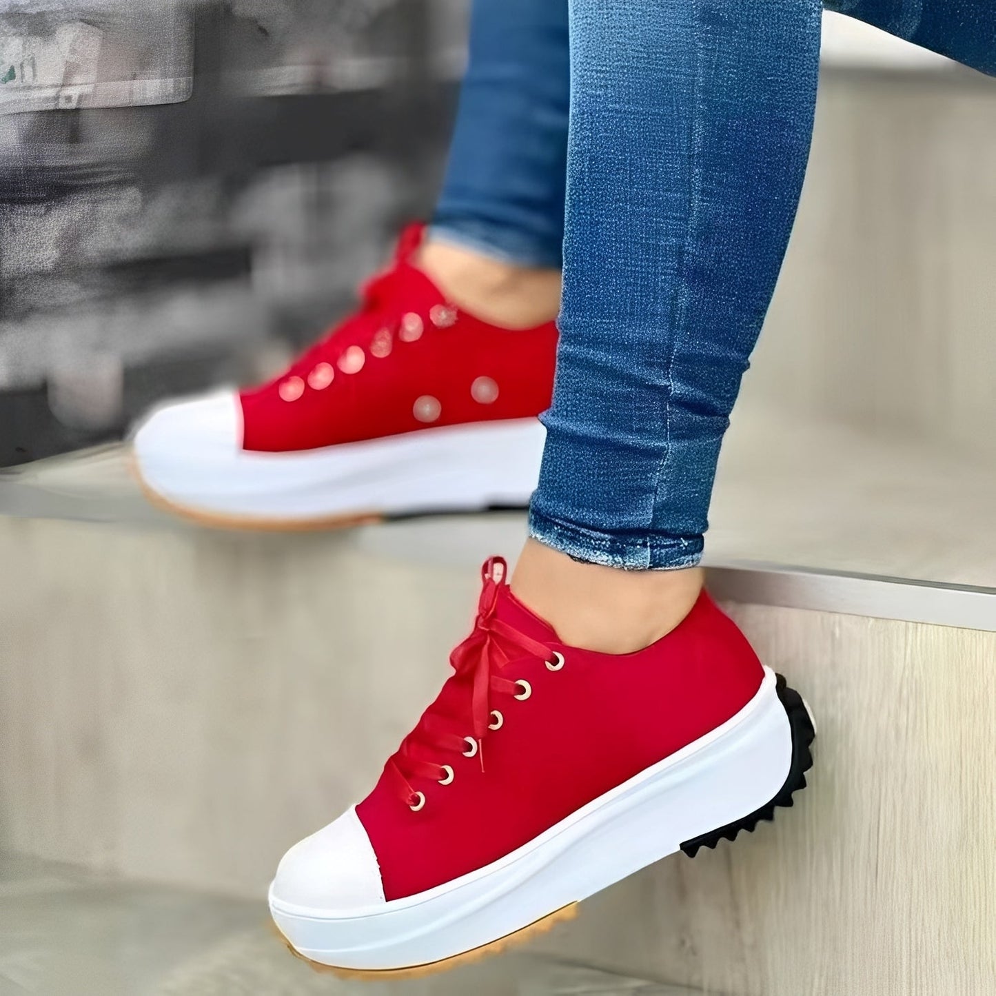 Vibrant - Trendiga Sneakers för Mode Medvetna Kvinnor