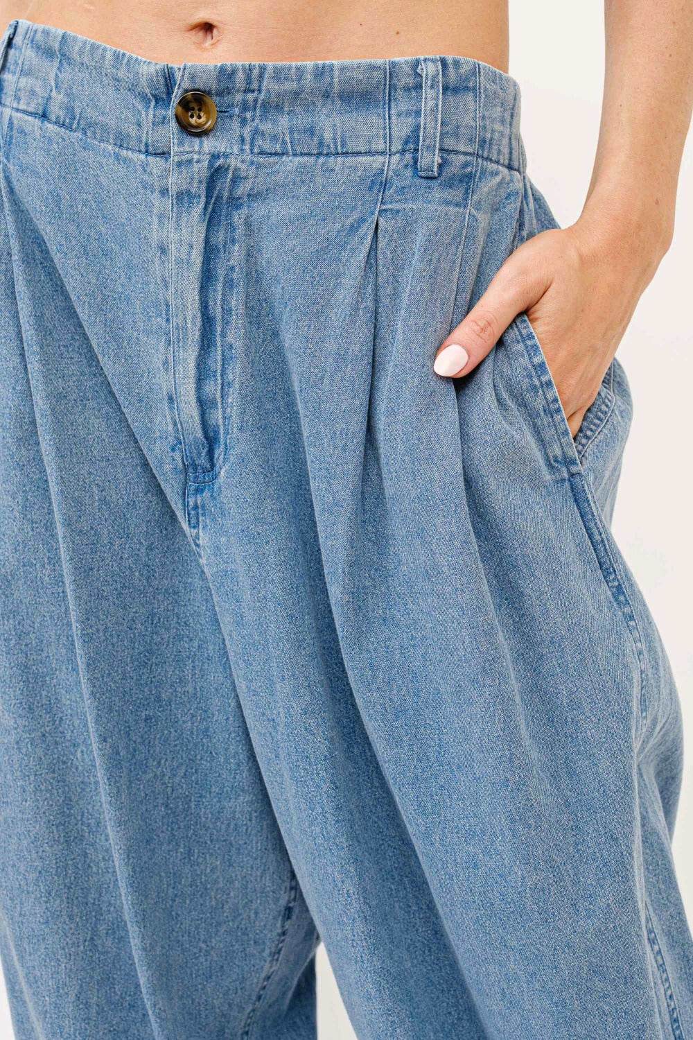Moderne Fritidsjeans med Elastisk Talje