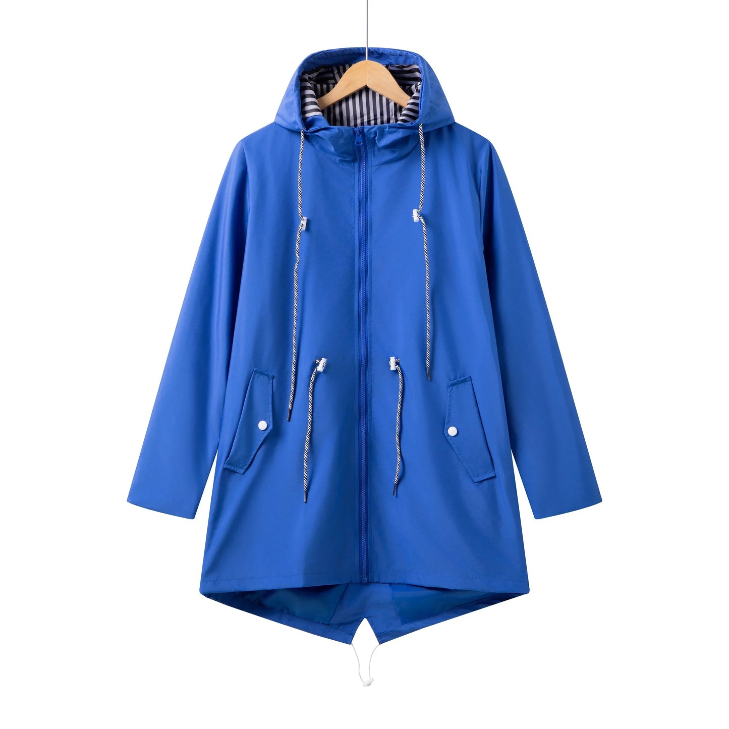 Elegant vandafvisende trenchcoat til alle vejrforhold