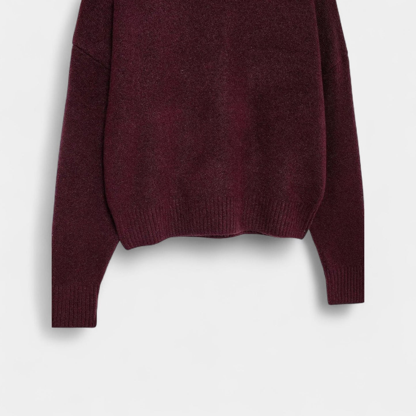 Elegant Strikpullover med Høj Krave – Stilfuld Varmekilde