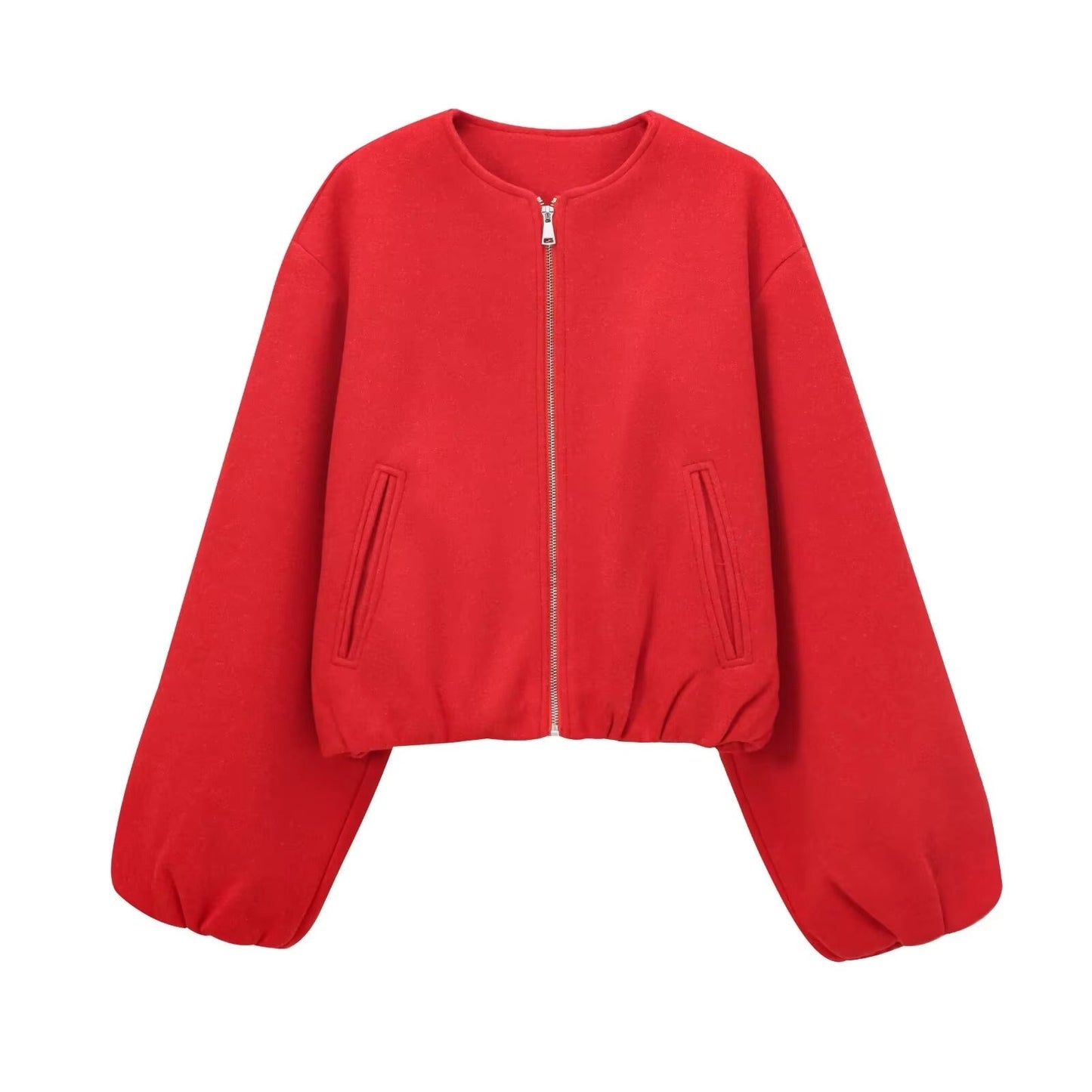 Korte Zip-Bomberjakke til Fashionistaer