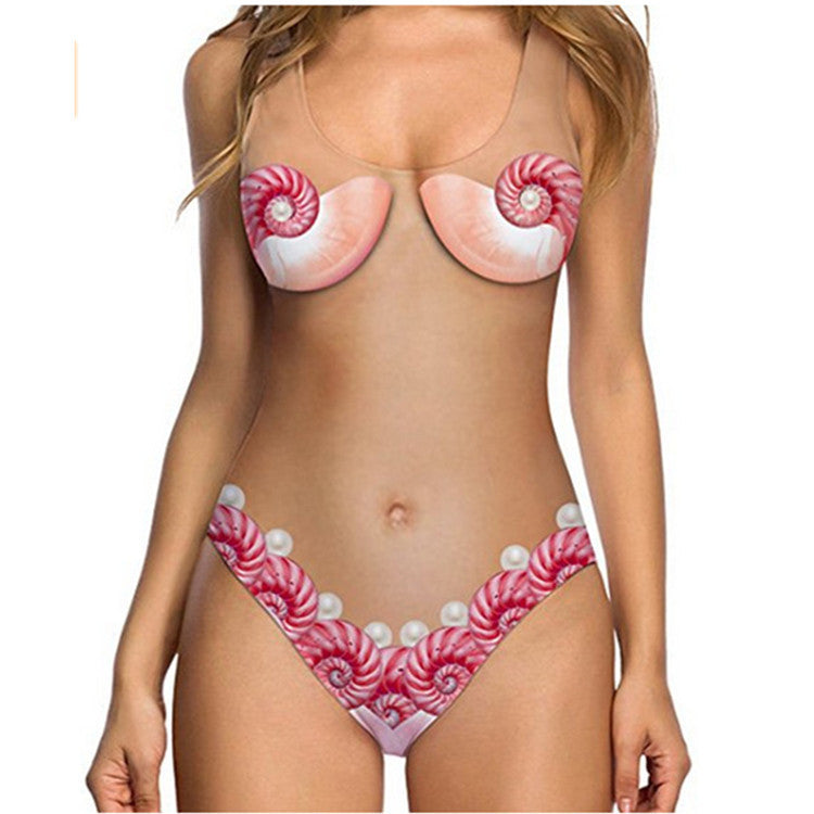Kvinnlig Bikini med Unikt Snäckmönster från Marisol