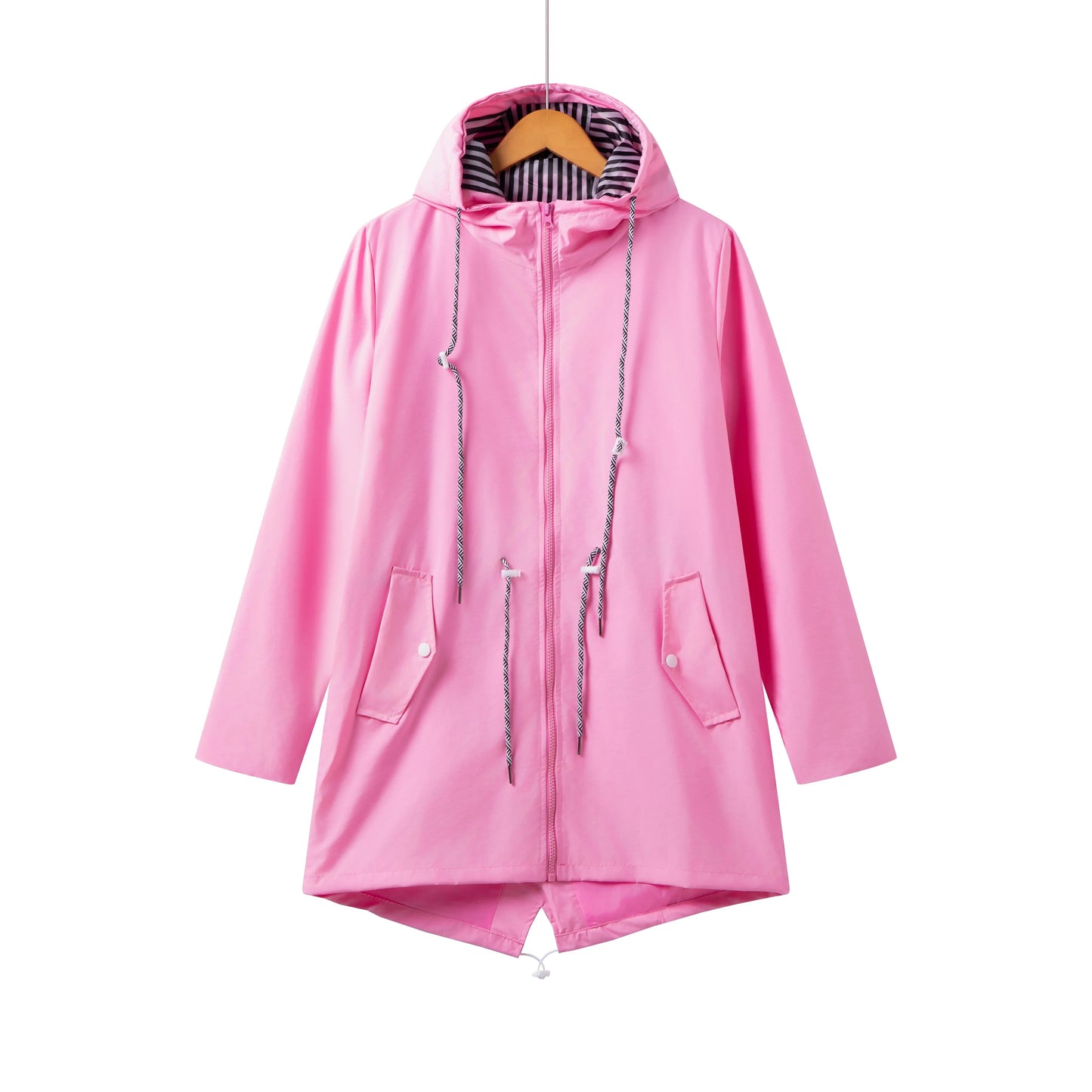 Elegant vandafvisende trenchcoat til alle vejrforhold