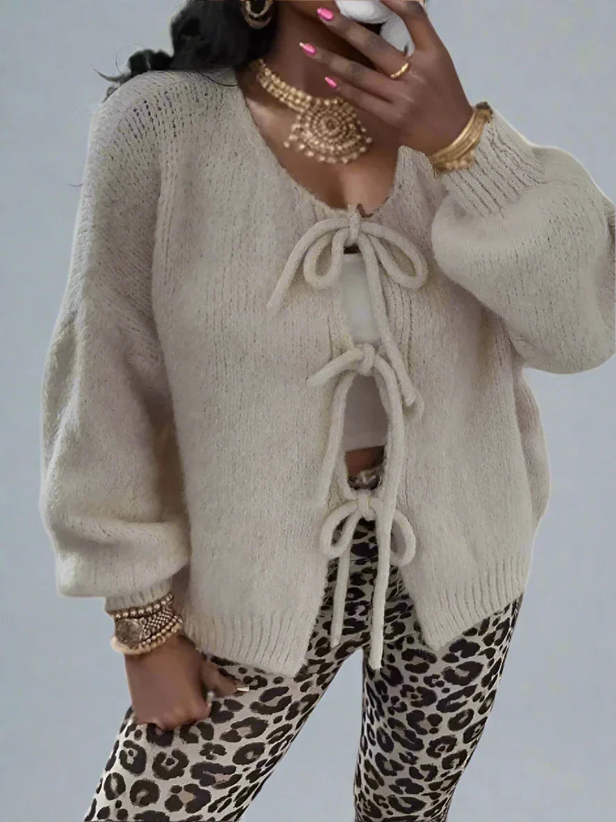 Elegant og blød strikket cardigan til afslappet hverdagslook