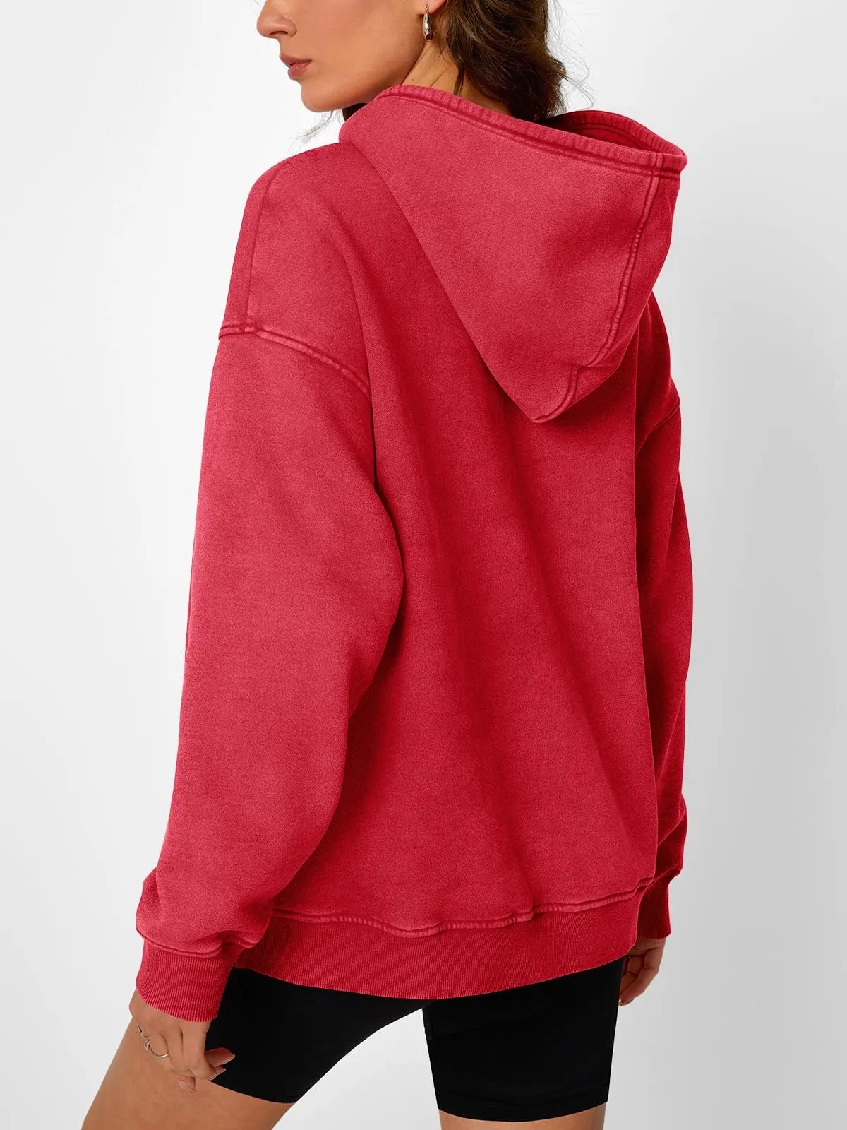 Oversize Sweatshirt med Slidt Look