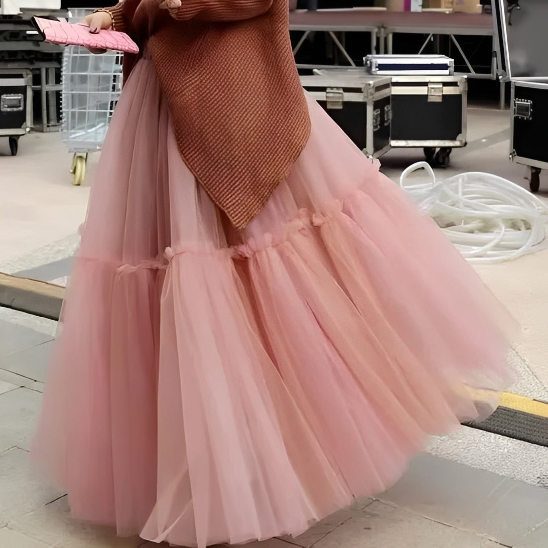 Florence - Elegant Volangkjol för Kvinnor