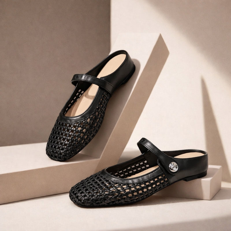 Slip-on Skor för Dam med Rem