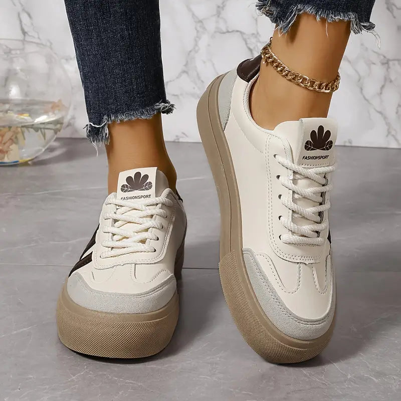 Retro Sneakers för kvinnor med snörning och komfortabel design