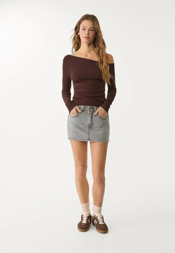 Moderne Denim Mini-Skort til Din Unikke Stil
