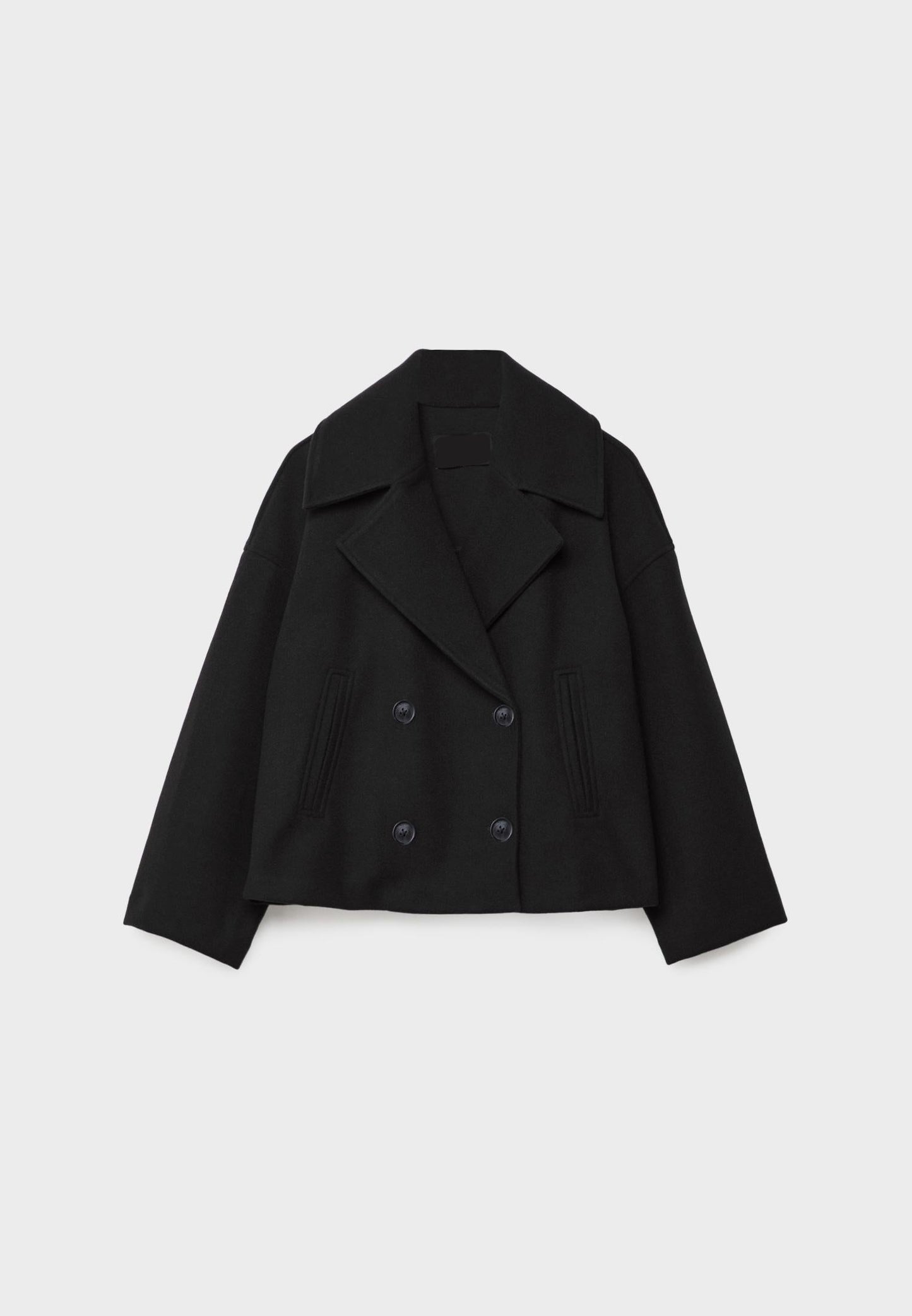 Moderne kort blazer med dobbeltknap